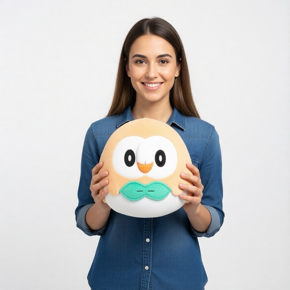 Original Squishmallows POKÉMON Plush Toy Pillow in Peach and White NWT